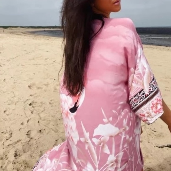 New Bohemian Mixed Print Kimono - Picture 3 of 10